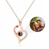Personalized Heart Photo Necklace